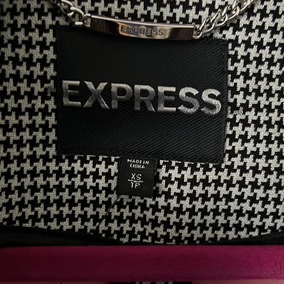 Houndstooth long blazer - Picture 2 of 4